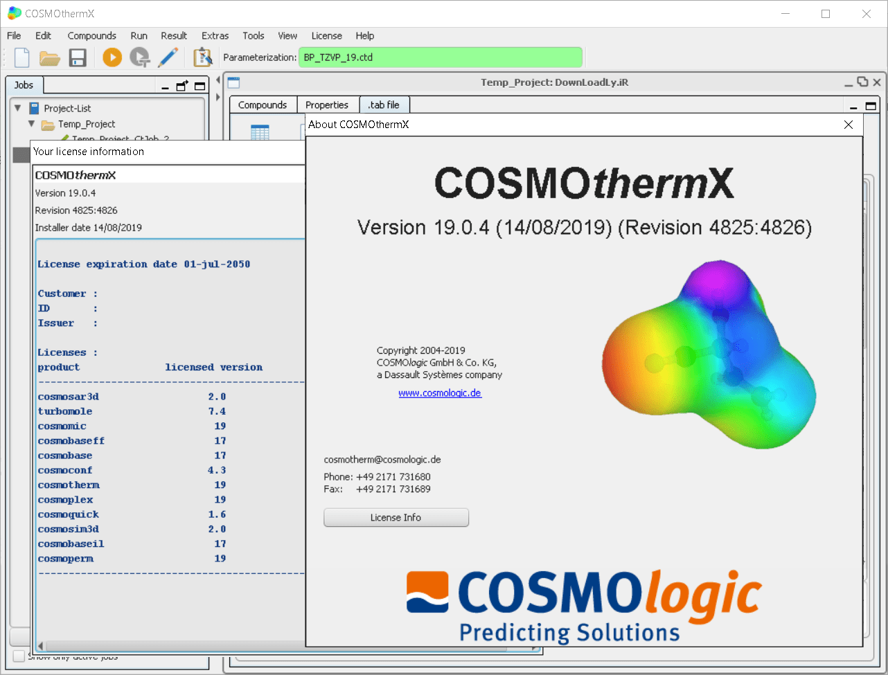 COSMOlogic COSMOthermX 19.0