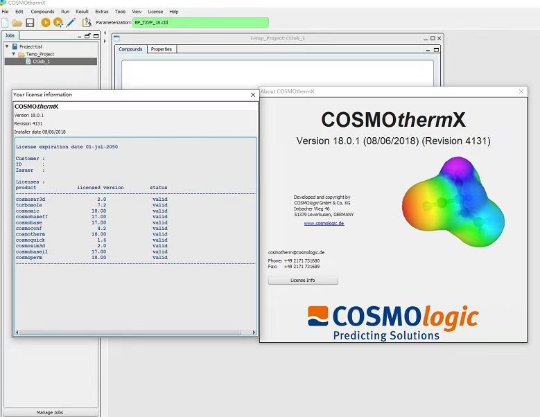 COSMOlogic COSMOthermX 18.0
